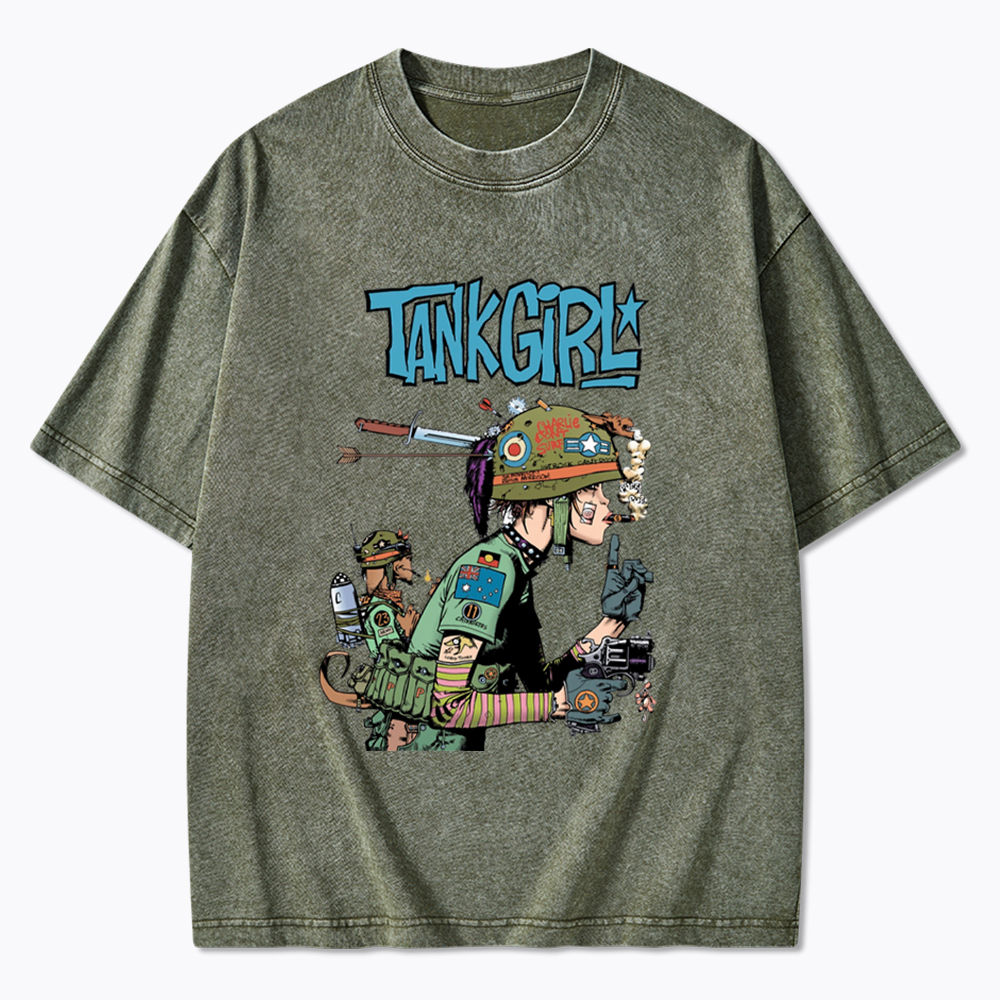 Punk Girl Washed T-Shirt