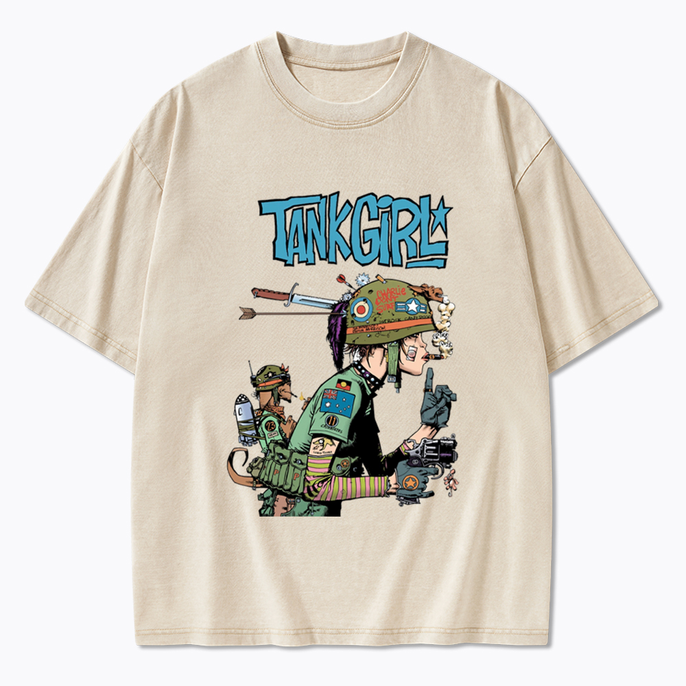 Punk Girl Washed T-Shirt