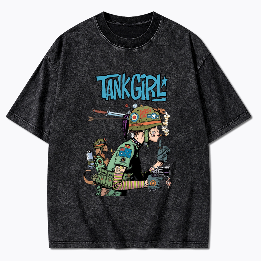 Punk Girl Washed T-Shirt