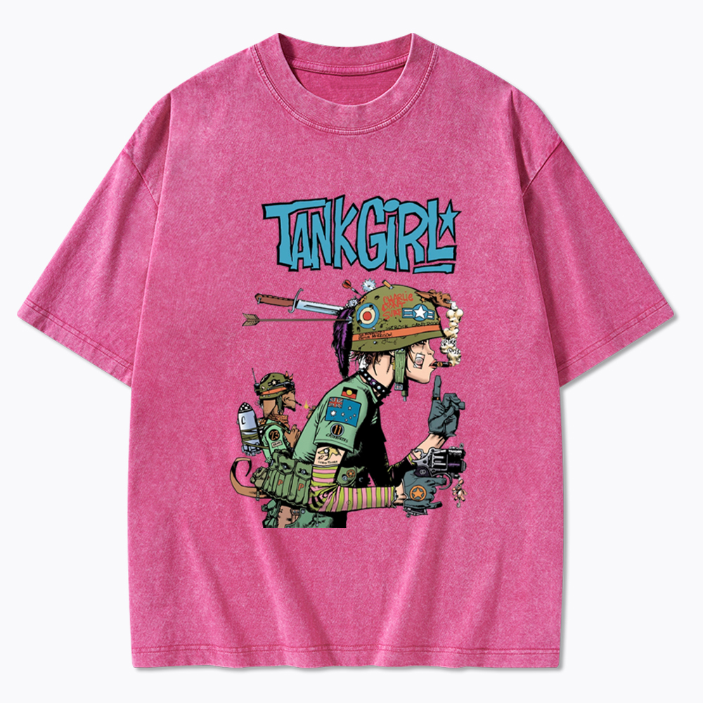 Punk Girl Washed T-Shirt