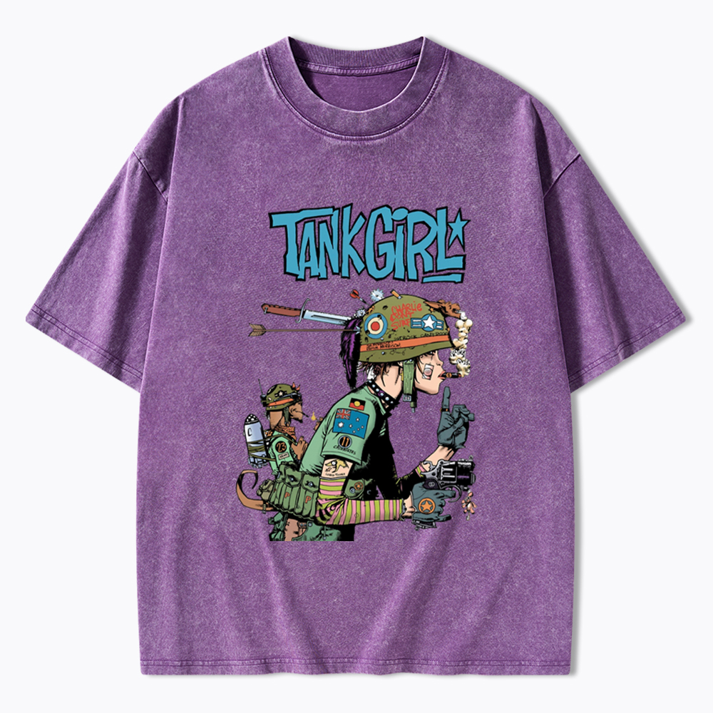 Punk Girl Washed T-Shirt