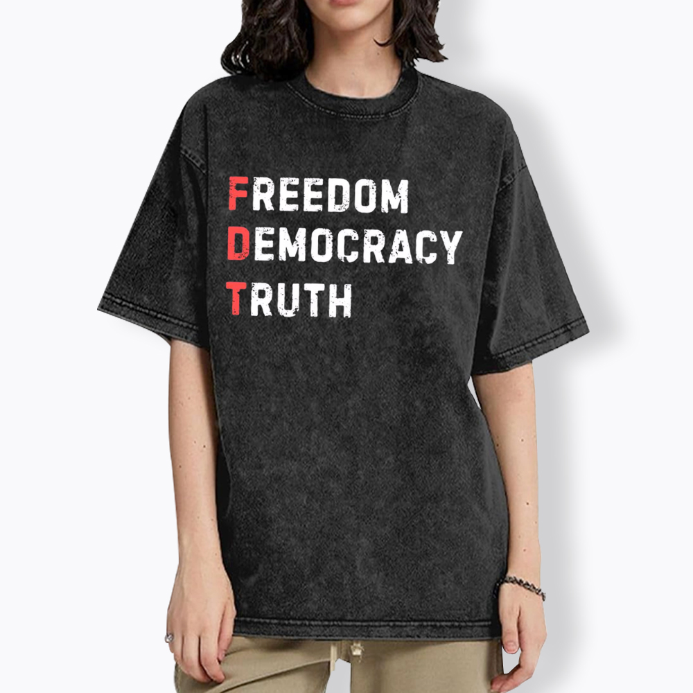 Freedom Truth  Hope Washed T-Shirt