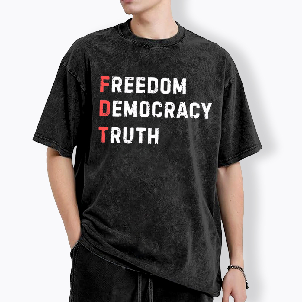 Freedom Truth  Hope Washed T-Shirt