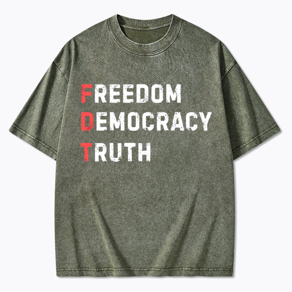 Freedom Truth  Hope Washed T-Shirt