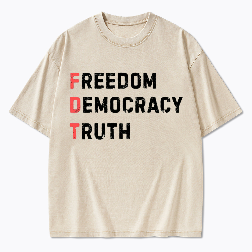 Freedom Truth  Hope Washed T-Shirt