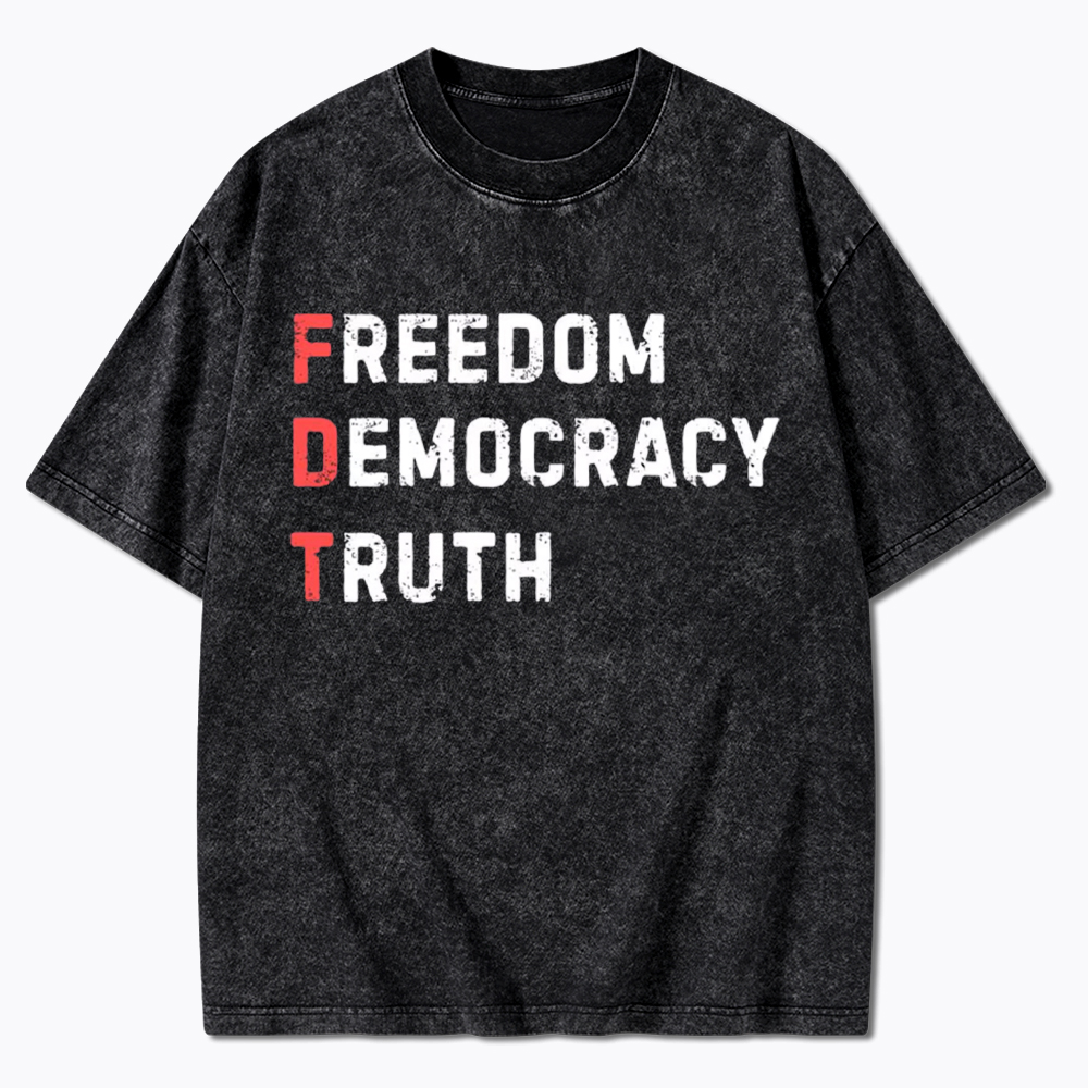Freedom Truth  Hope Washed T-Shirt