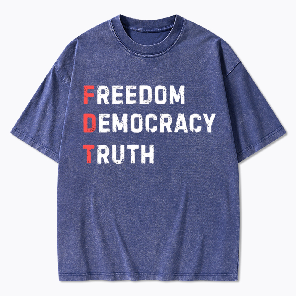 Freedom Truth  Hope Washed T-Shirt