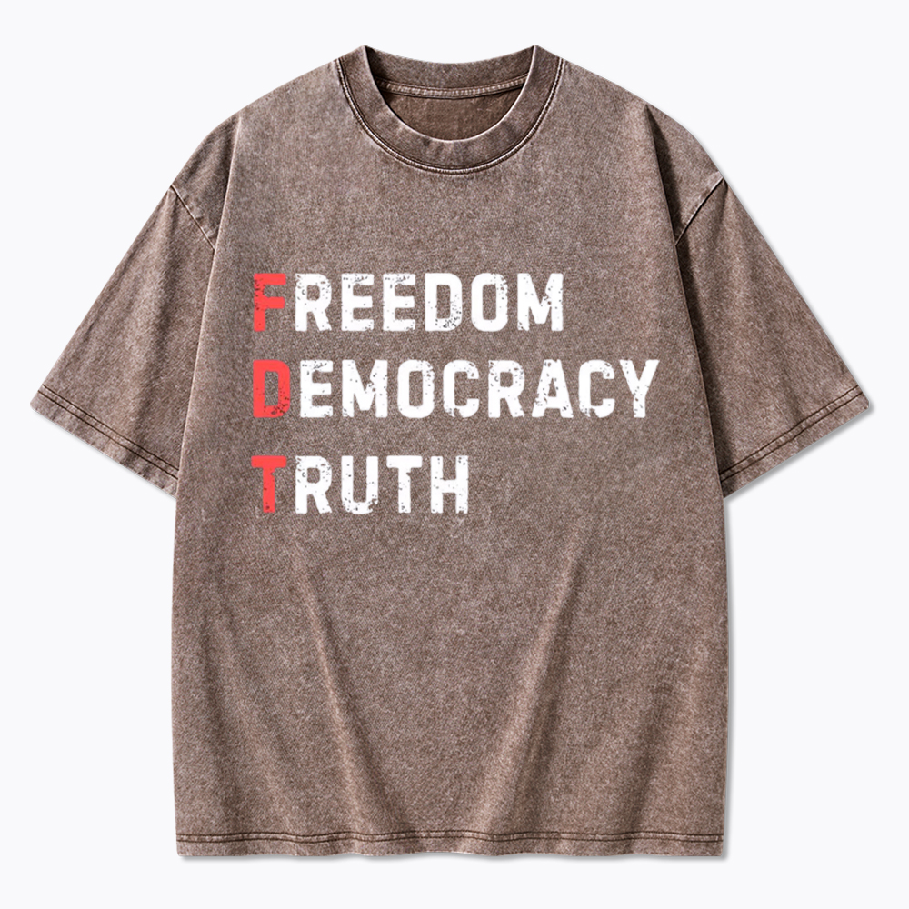 Freedom Truth  Hope Washed T-Shirt