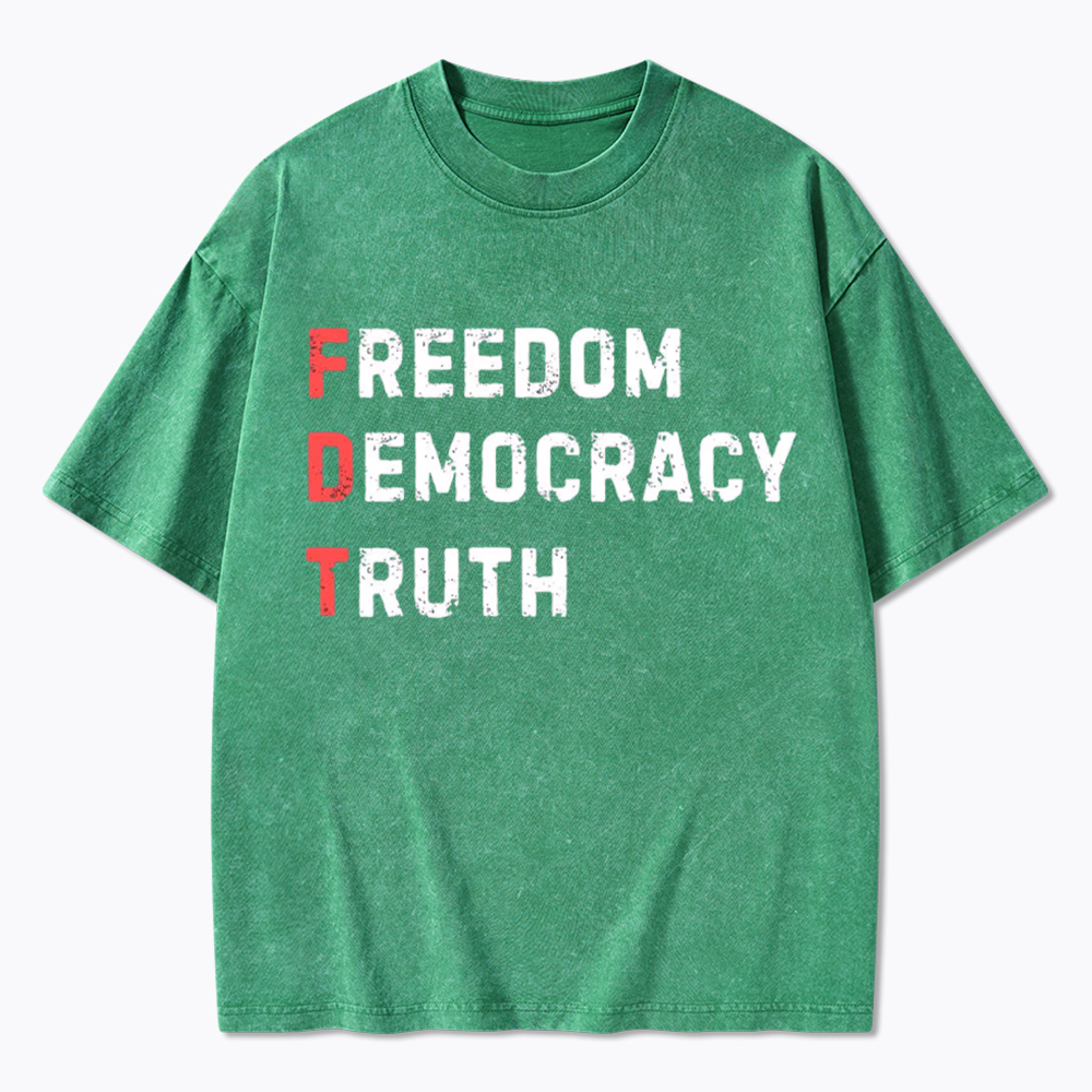 Freedom Truth  Hope Washed T-Shirt