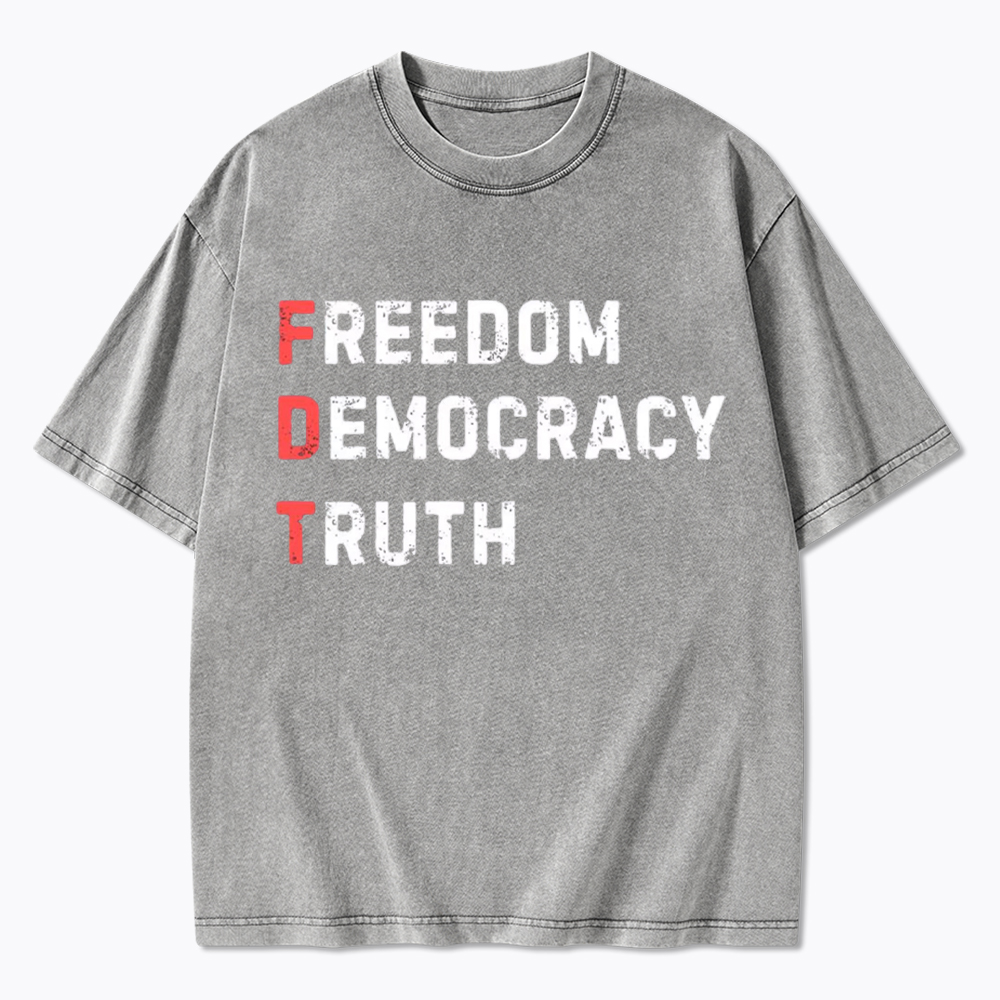 Freedom Truth  Hope Washed T-Shirt