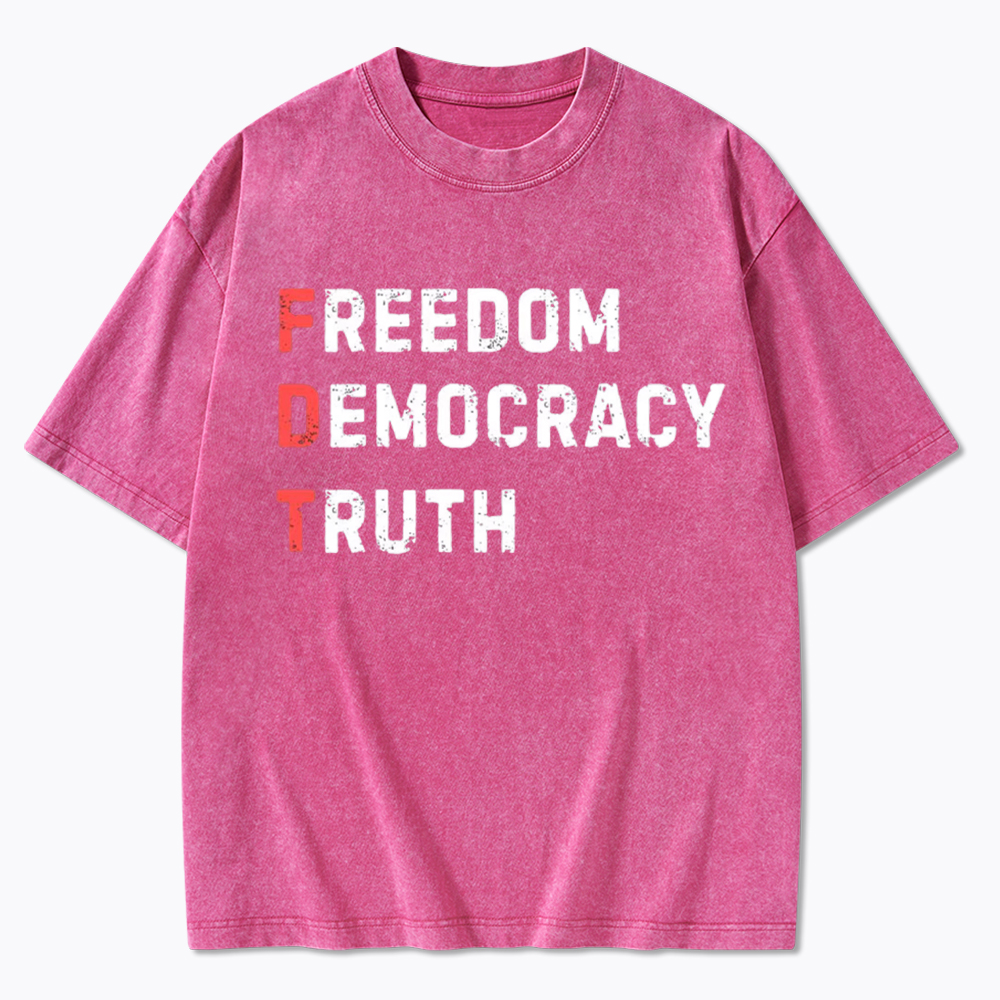 Freedom Truth  Hope Washed T-Shirt