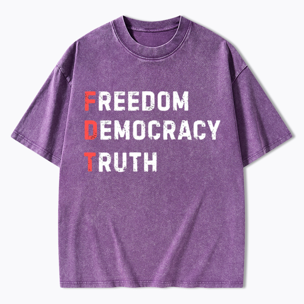 Freedom Truth  Hope Washed T-Shirt