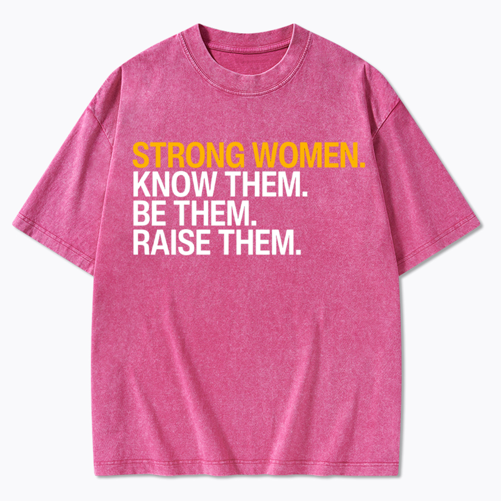 Strong Women Washed T-Shirt