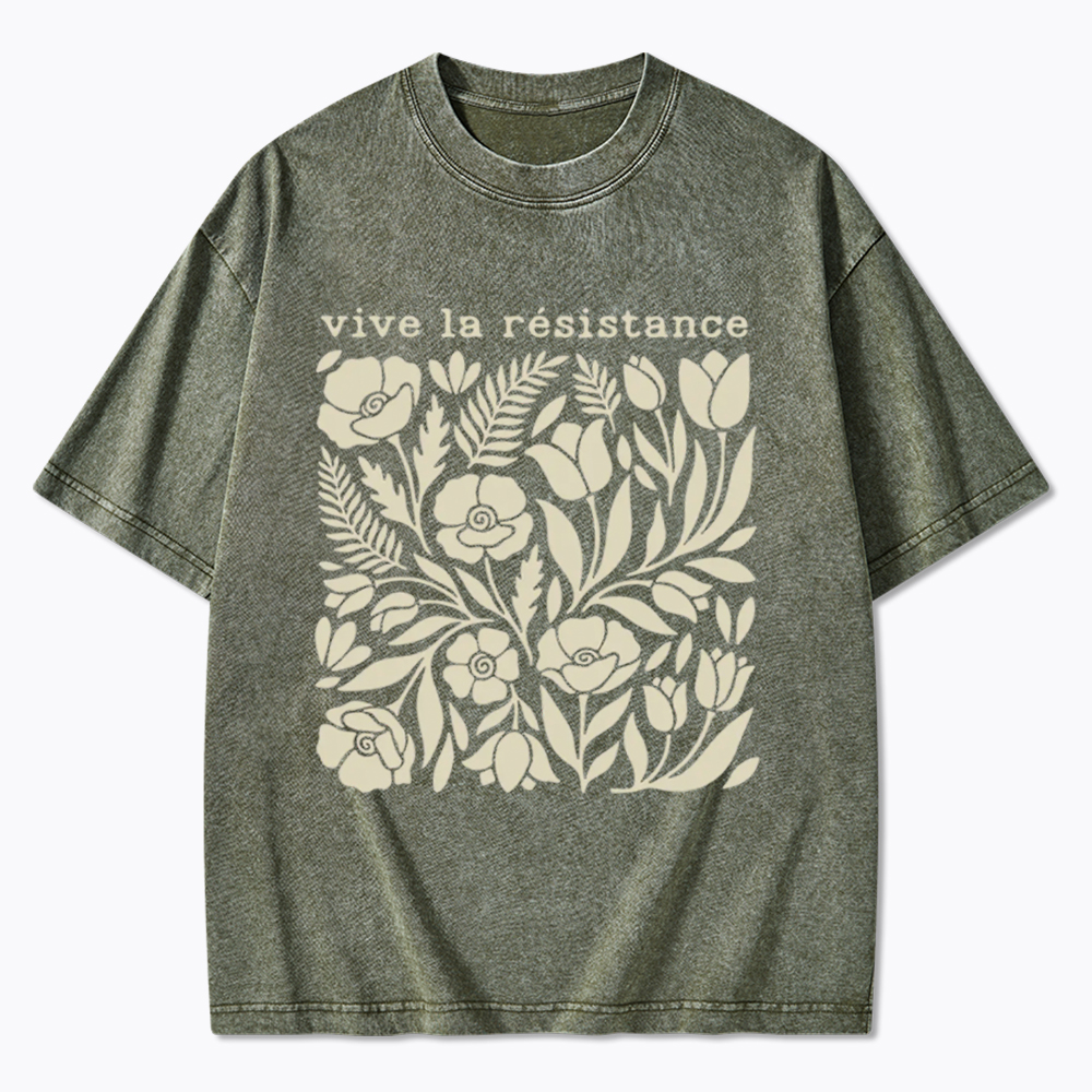 Stay Strong Floral Washed T-Shirt