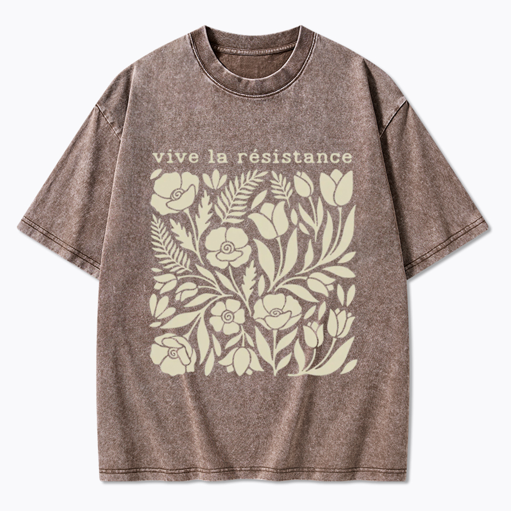 Stay Strong Floral Washed T-Shirt