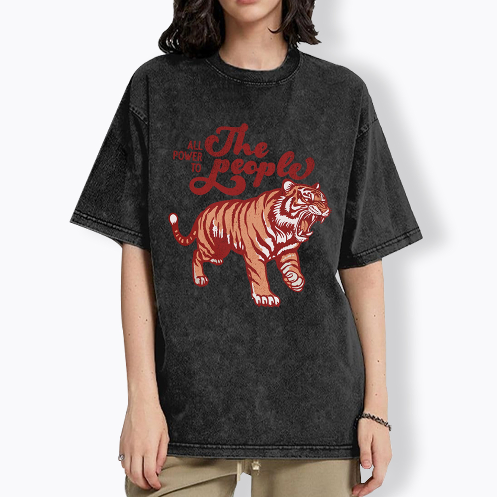 All Power To The People Washed T-Shirt