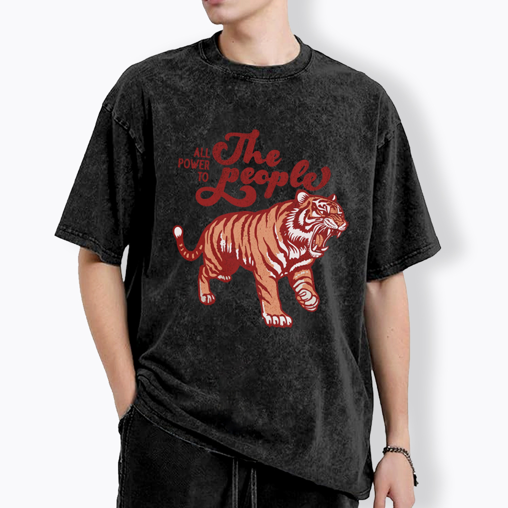 All Power To The People Washed T-Shirt