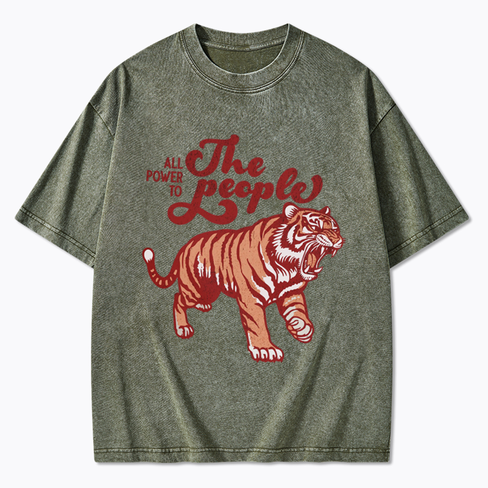All Power To The People Washed T-Shirt