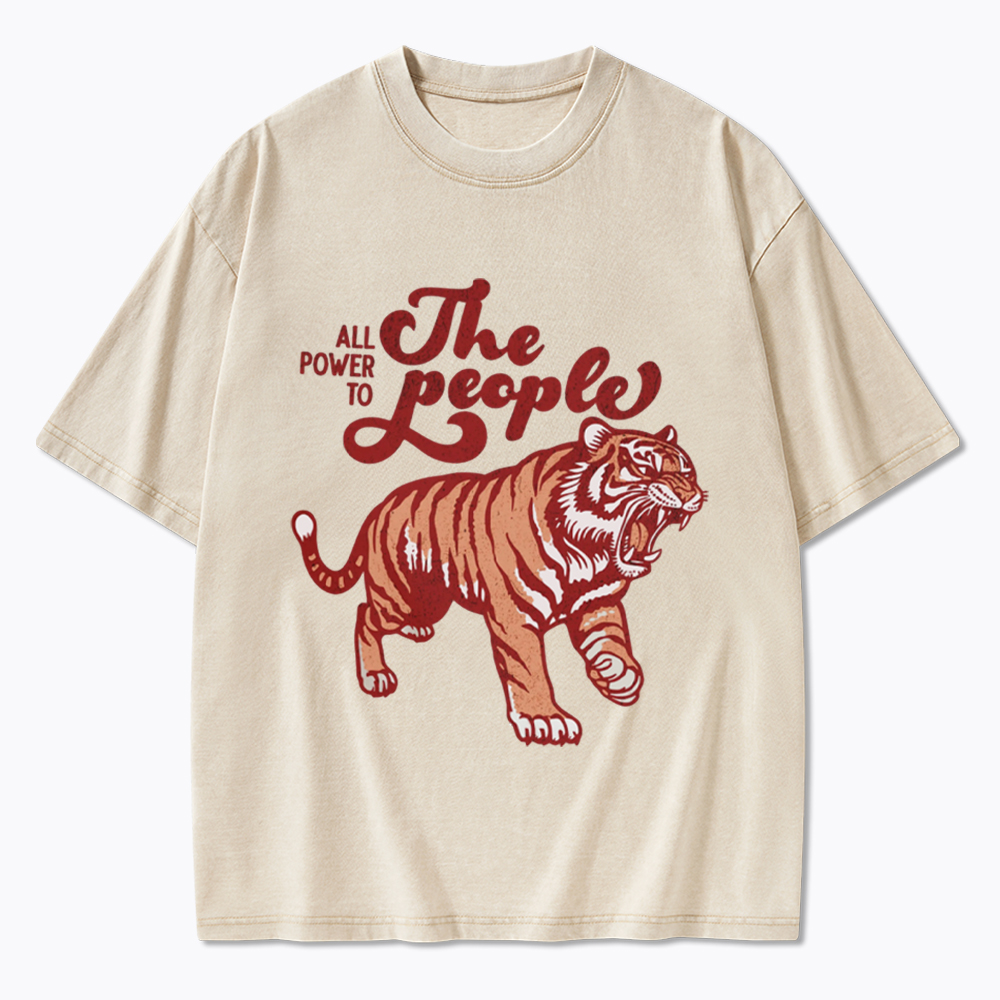 All Power To The People Washed T-Shirt