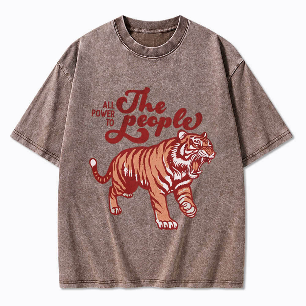 All Power To The People Washed T-Shirt