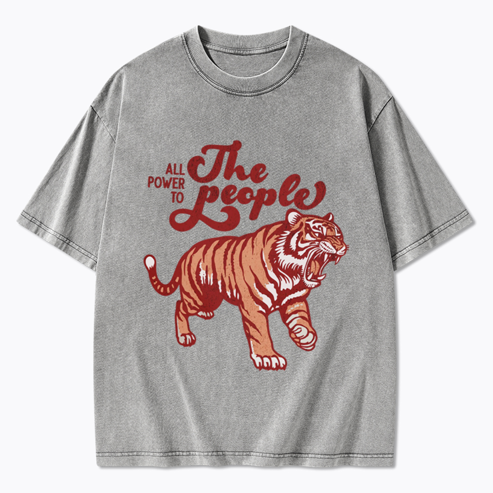 All Power To The People Washed T-Shirt