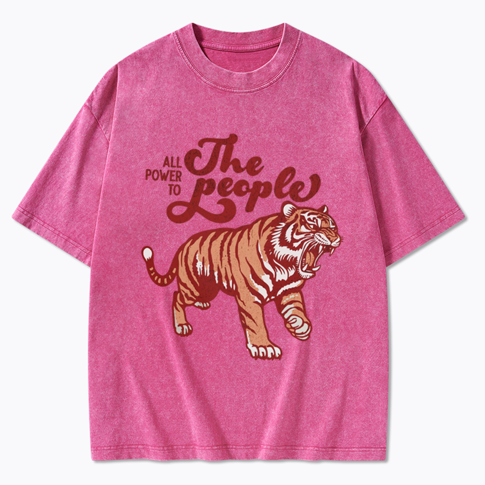 All Power To The People Washed T-Shirt