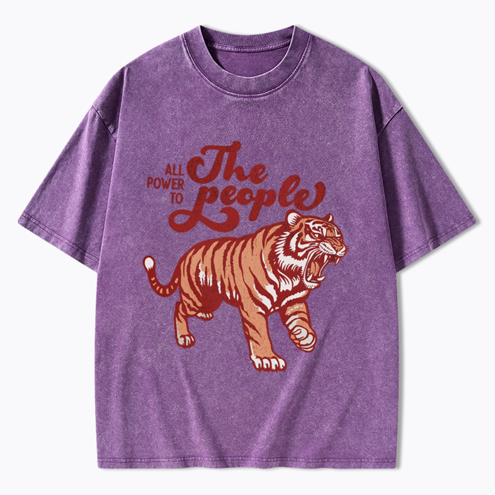 All Power To The People Washed T-Shirt