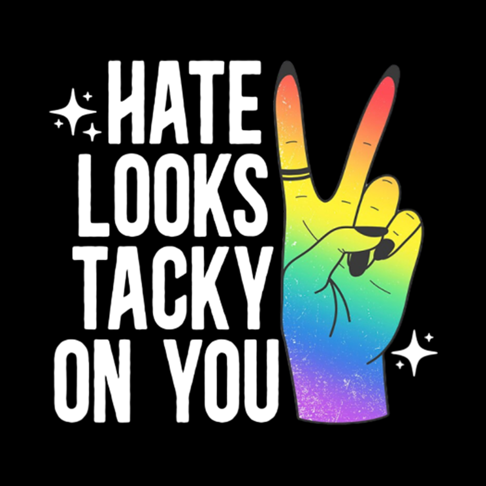 Hate Looks Tacky On You Off Shoulder T-shirt