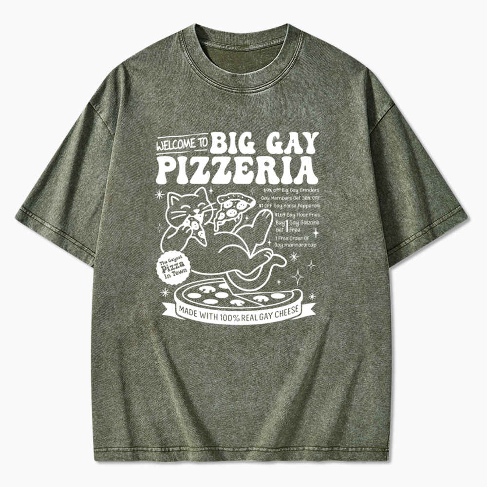 Big Gay Pizzeria Washed T-Shirt