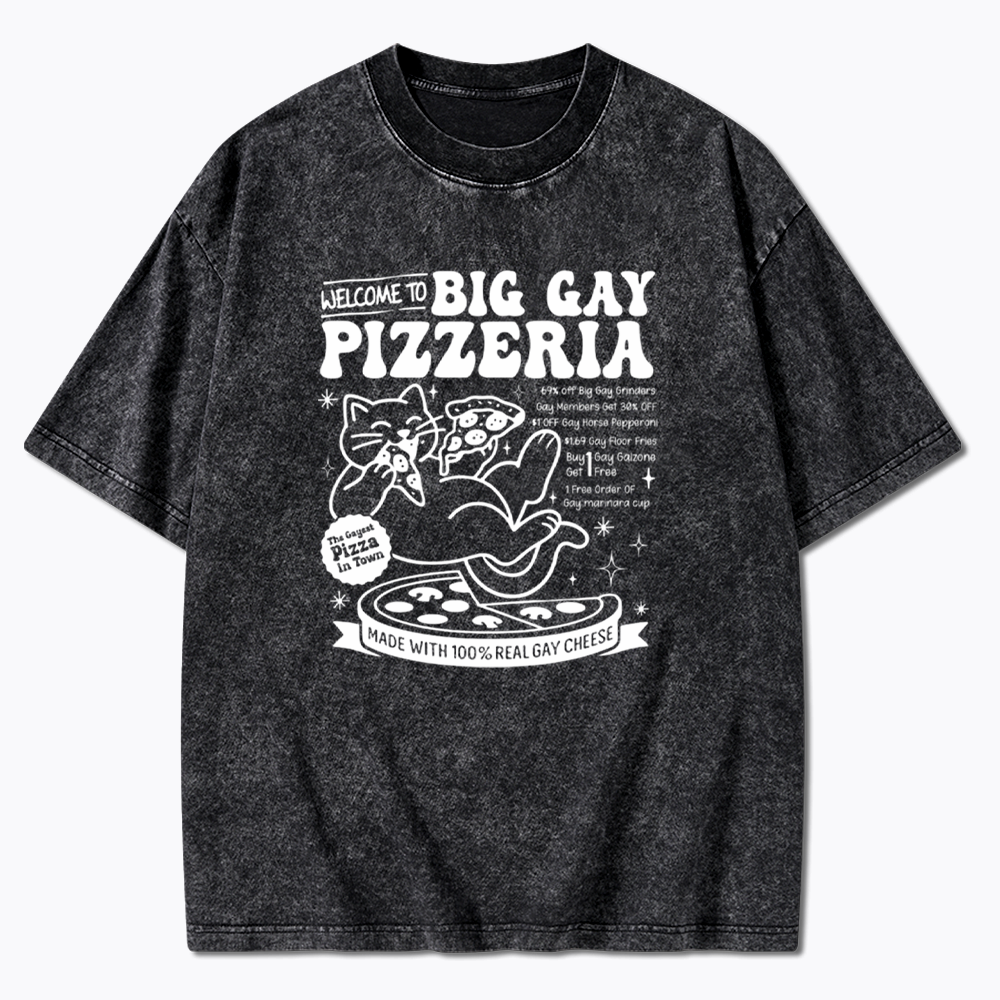 Big Gay Pizzeria Washed T-Shirt