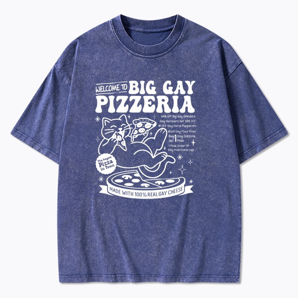 Big Gay Pizzeria Washed T-Shirt