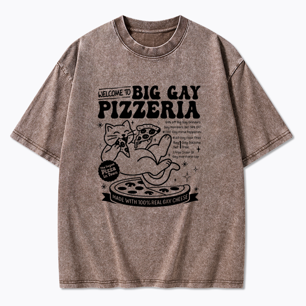 Big Gay Pizzeria Washed T-Shirt