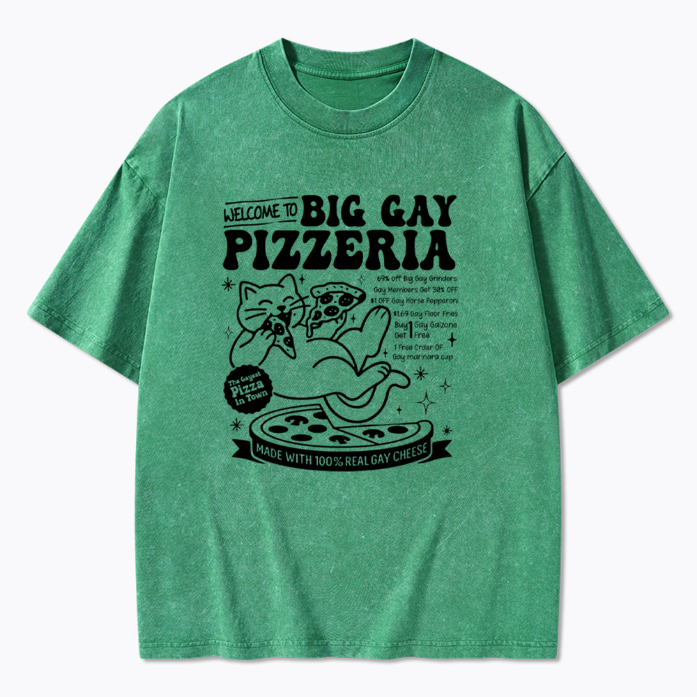 Big Gay Pizzeria Washed T-Shirt