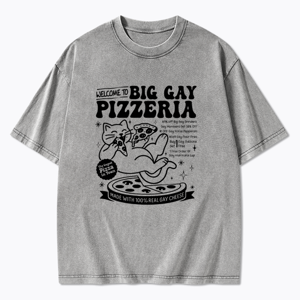 Big Gay Pizzeria Washed T-Shirt