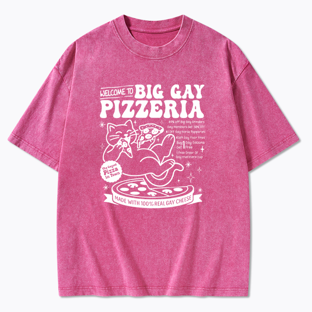 Big Gay Pizzeria Washed T-Shirt
