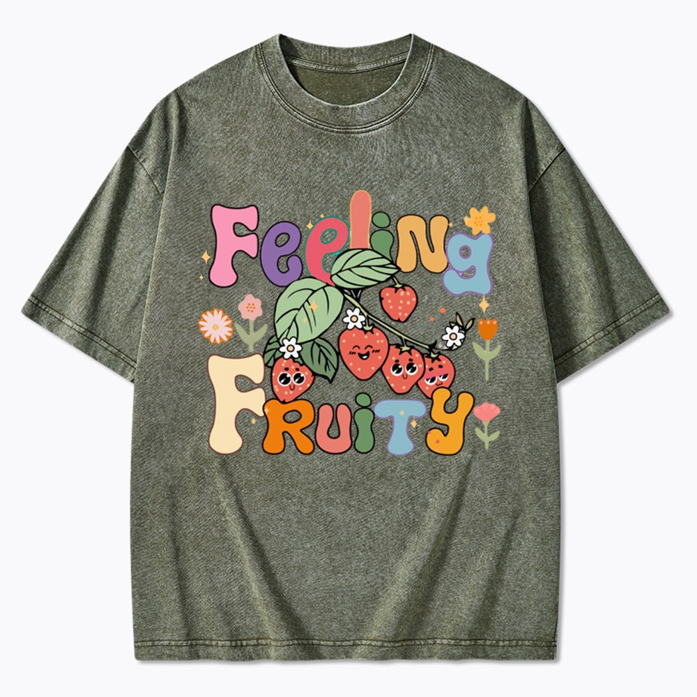 Feeling Fruity Lesbian Rights Washed T-Shirt