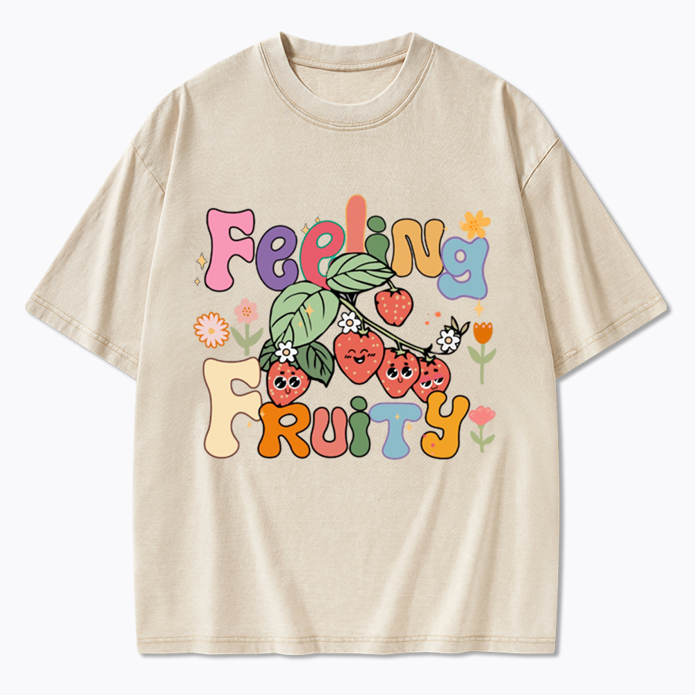 Feeling Fruity Lesbian Rights Washed T-Shirt
