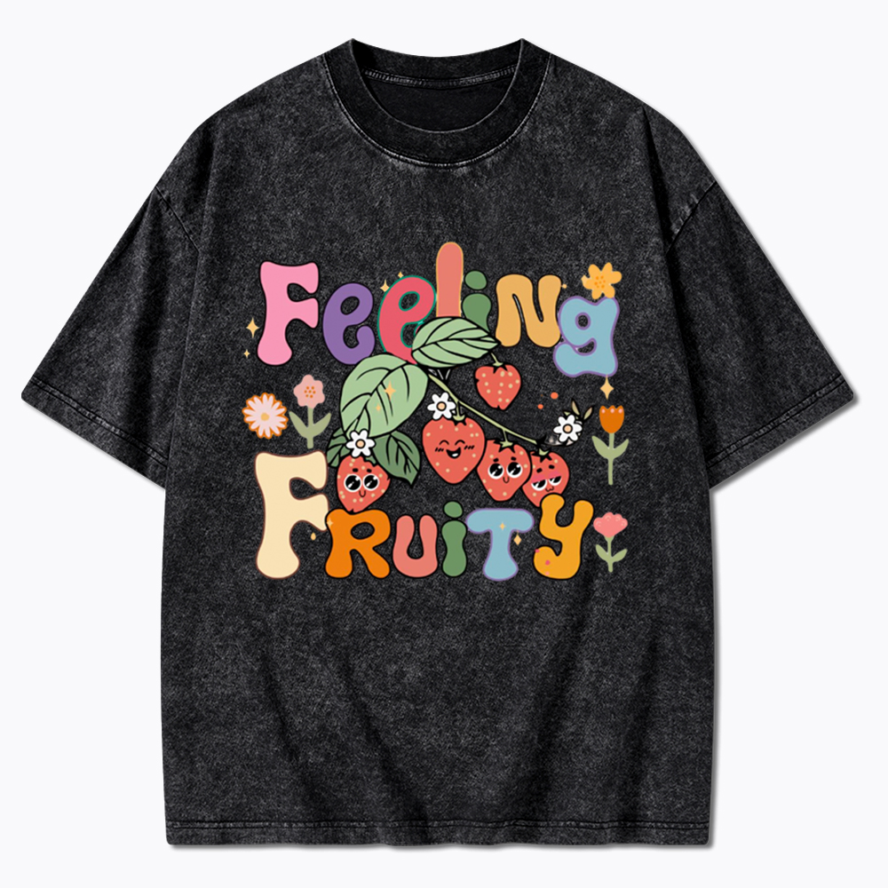 Feeling Fruity Lesbian Rights Washed T-Shirt