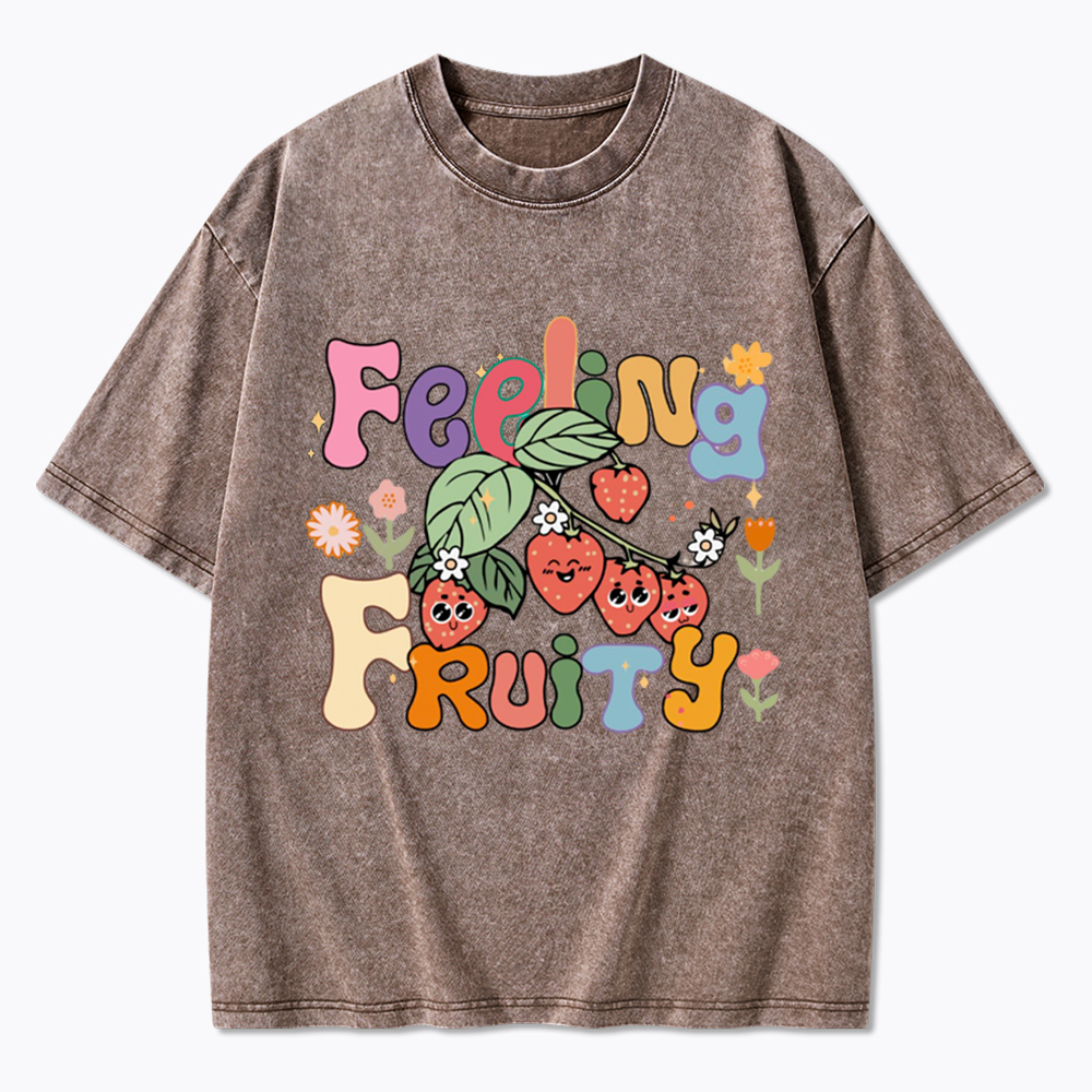 Feeling Fruity Lesbian Rights Washed T-Shirt