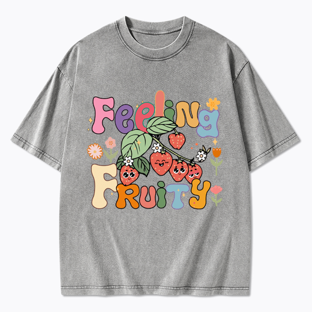 Feeling Fruity Lesbian Rights Washed T-Shirt