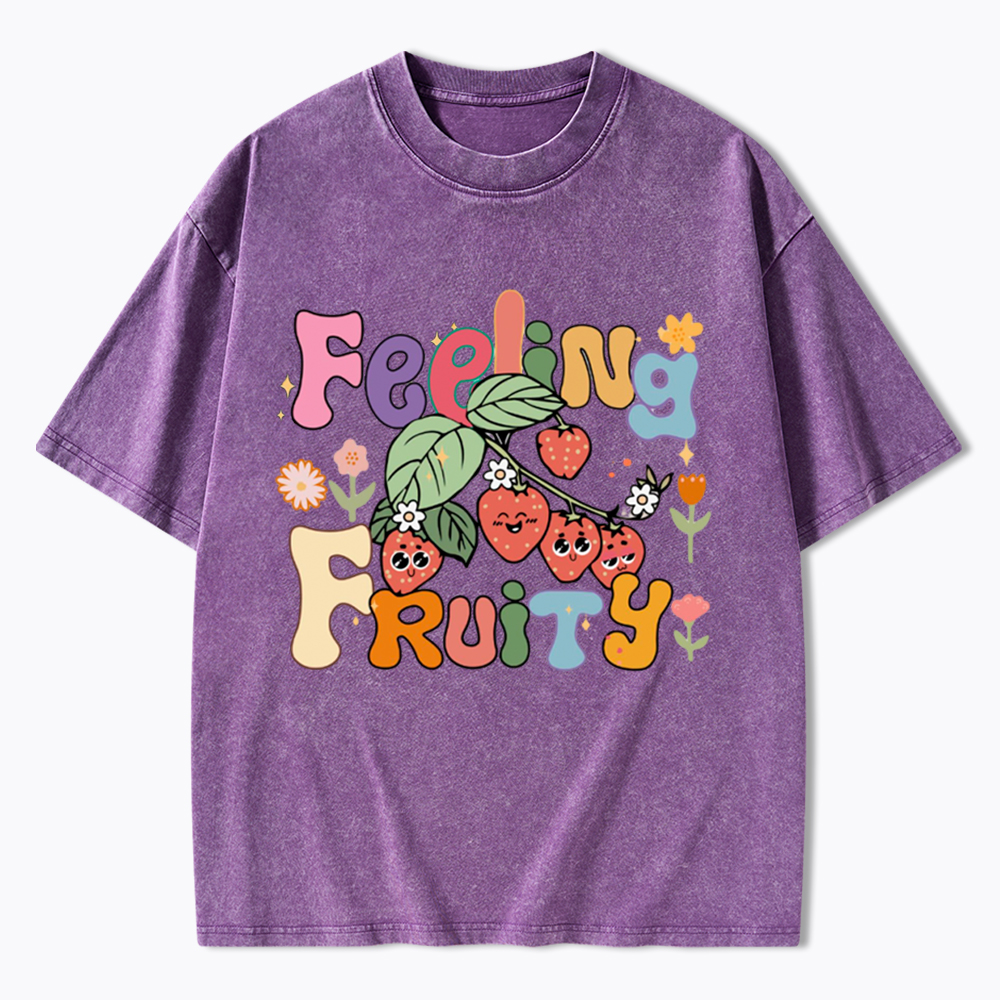 Feeling Fruity Lesbian Rights Washed T-Shirt
