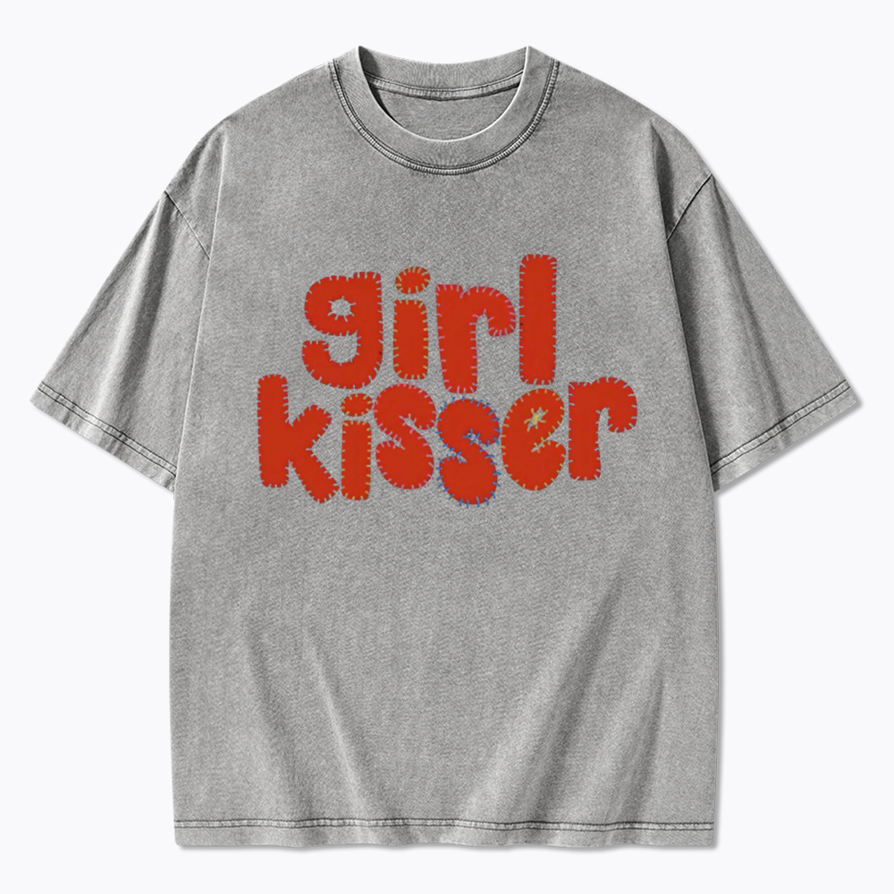 Girl Kisser Washed T-Shirt