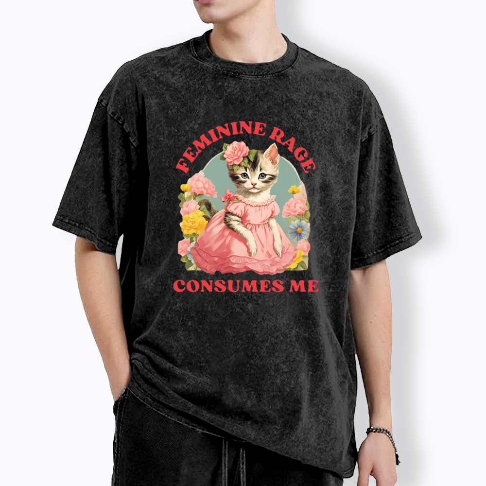 Feminine Rage Washed T-Shirt