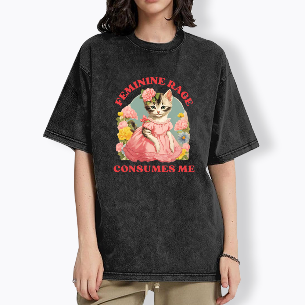 Feminine Rage Washed T-Shirt