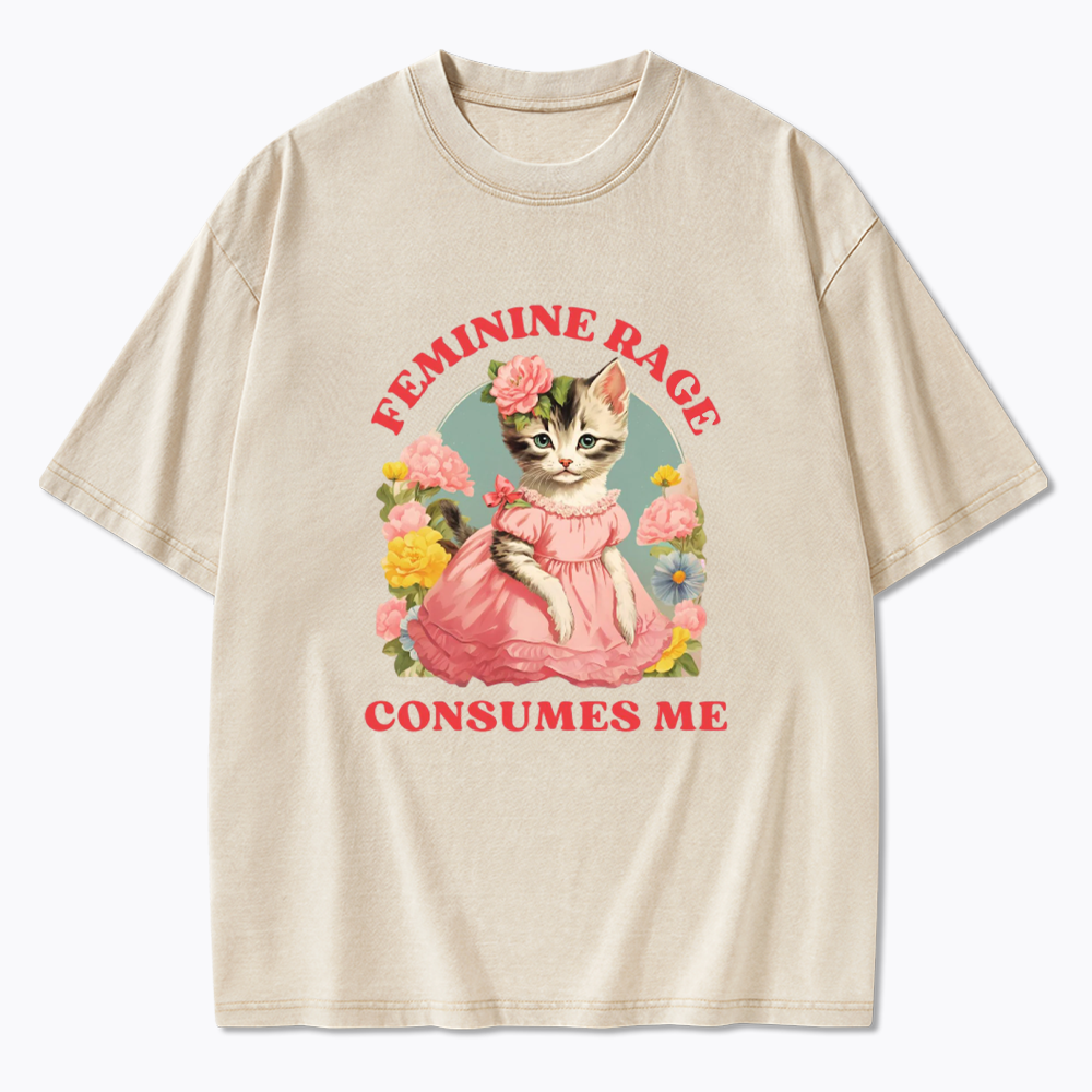 Feminine Rage Washed T-Shirt