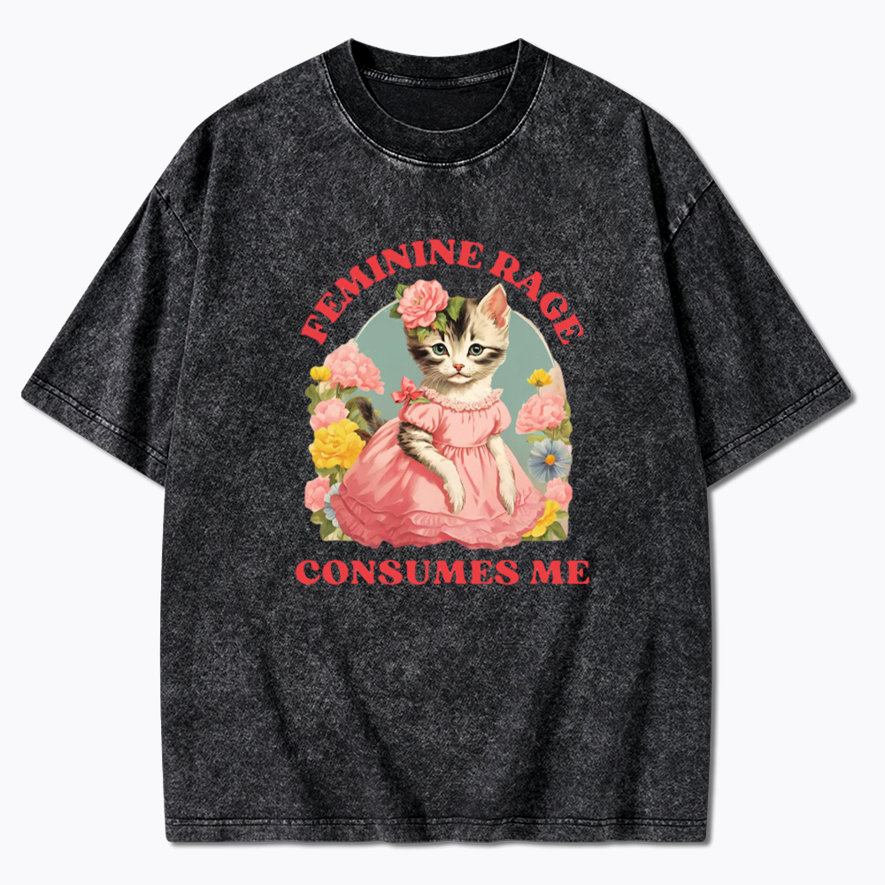 Feminine Rage Washed T-Shirt