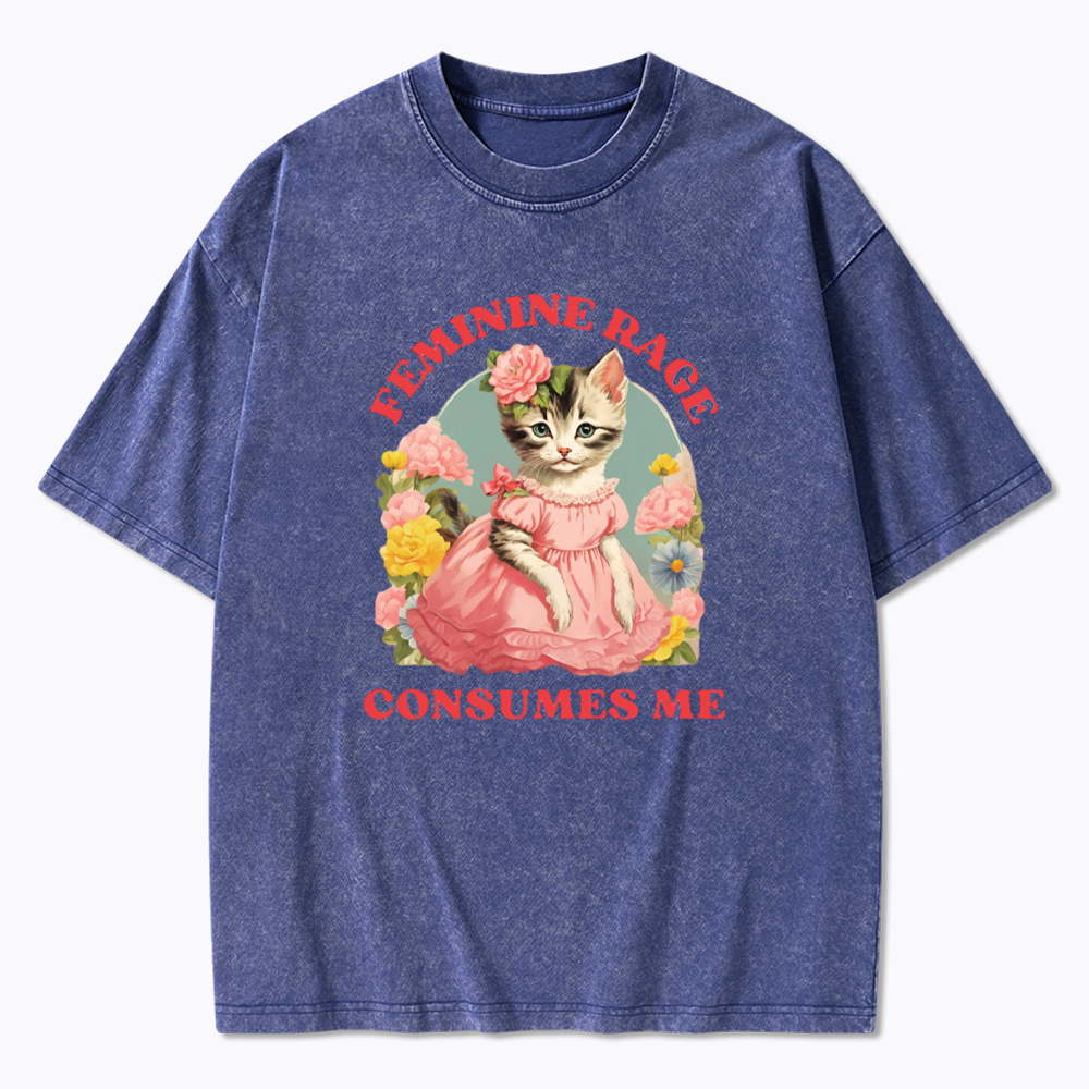 Feminine Rage Washed T-Shirt