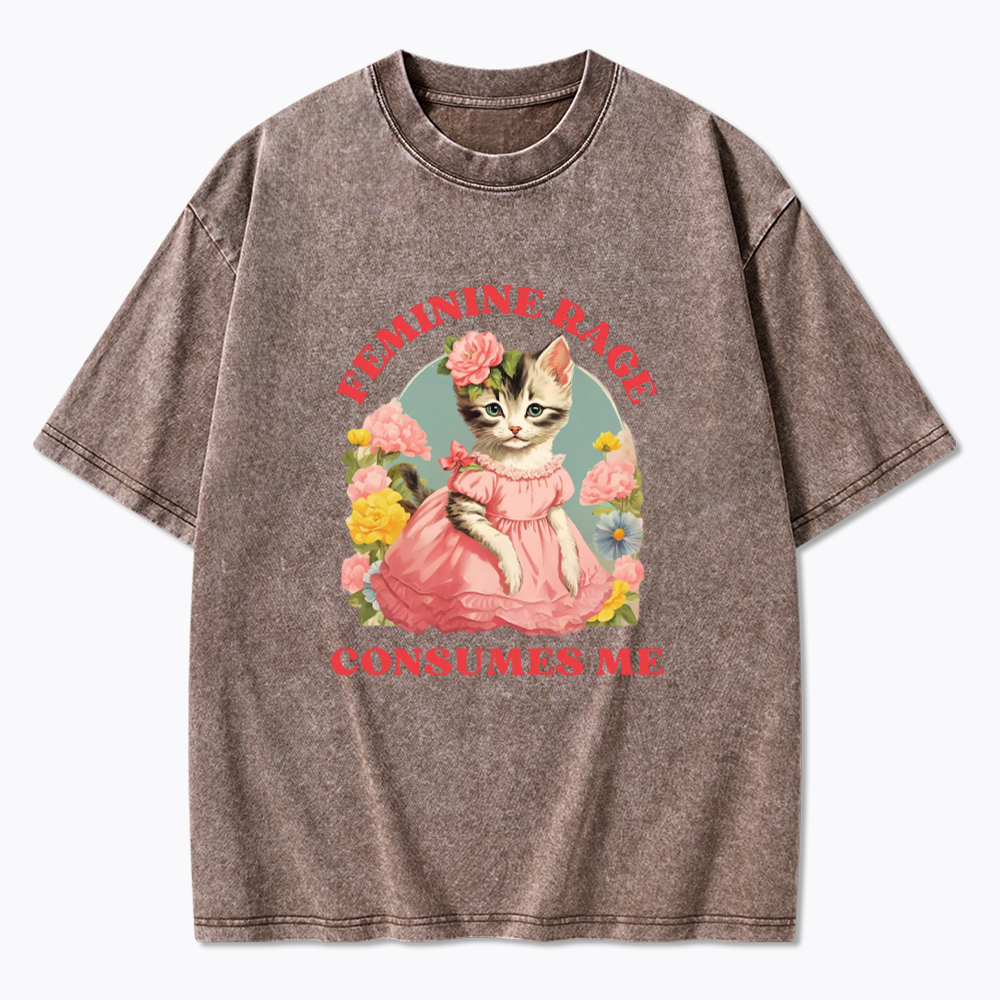 Feminine Rage Washed T-Shirt