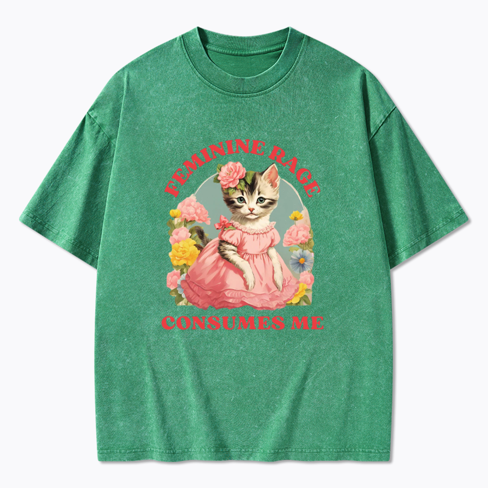 Feminine Rage Washed T-Shirt