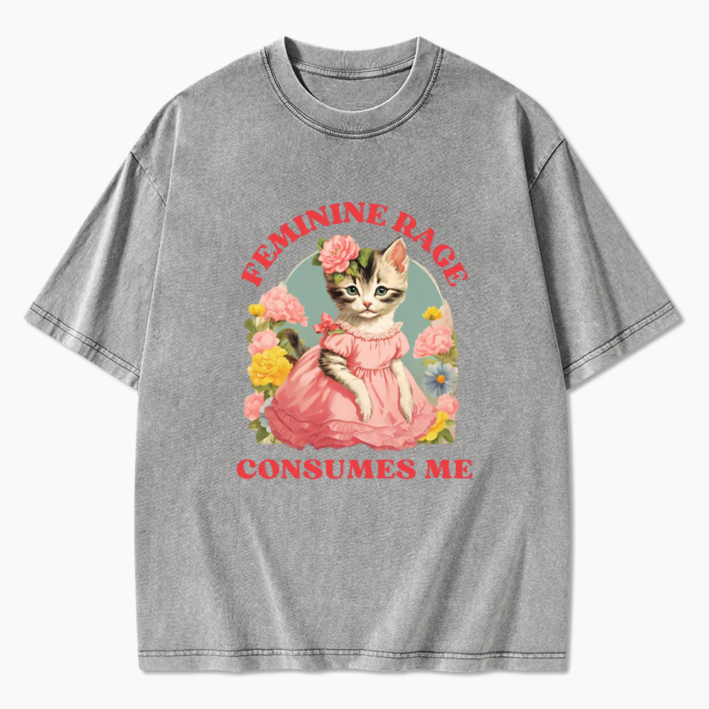 Feminine Rage Washed T-Shirt